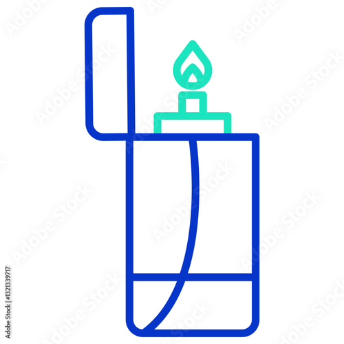 lighter outline dual color icon