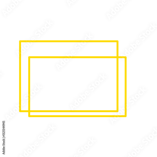 Gold rectangle frame
