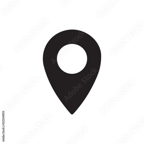 Location pin icon flat . map marker,location pin,map pin icon. vector illustration Eps 10
