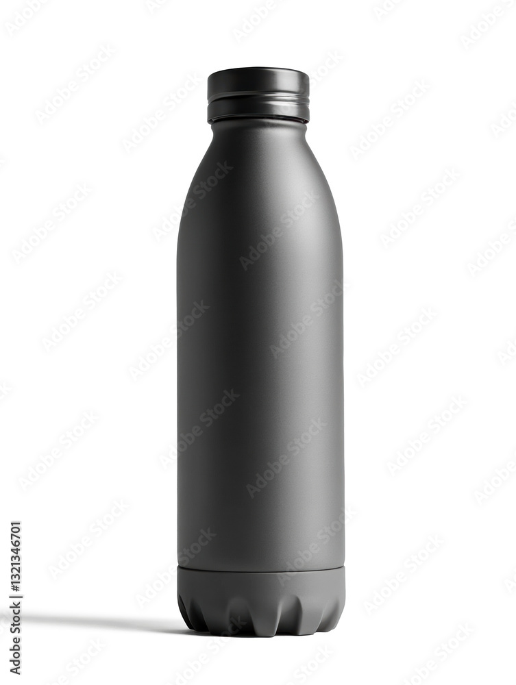 A modern sports water bottle with a sleek design, matte finish, , perfect lighting, white background A modern sports water bottle with a sleek design, matte finish, , perfect lighting, white background