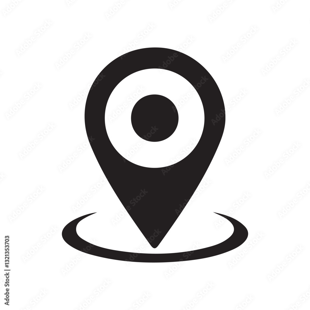 Location pin place marker. Location icon. Map marker pointer icon. GPS location symbol. Vector Illustration Eps 10 Location pin place marker. Location icon. Map marker pointer icon. GPS location symbol. Vector Illustration Eps 10