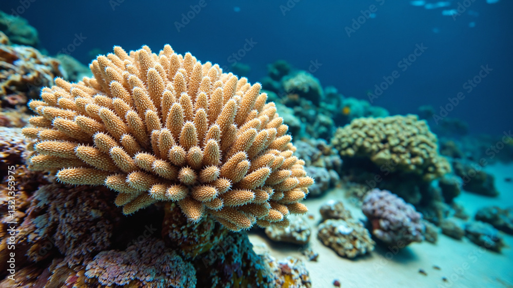 Fototapeta premium Marine life with coral