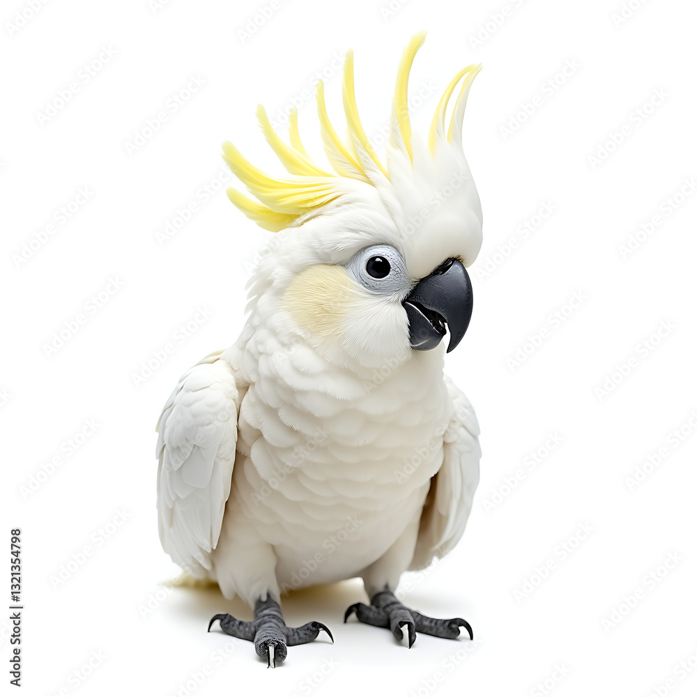 sulphur crested cockatoo isolated on white sulphur crested cockatoo isolated on white