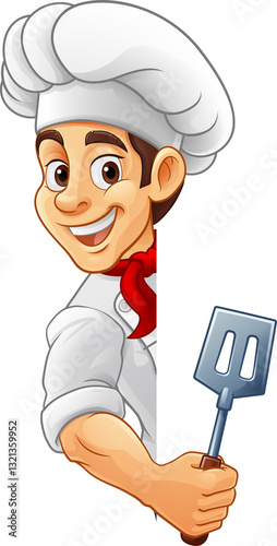Chef Baker Cartoon Cook Mas...