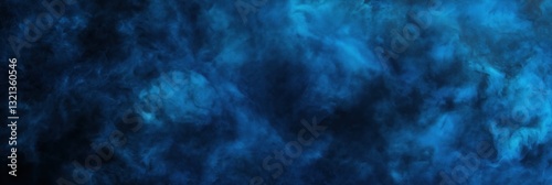 An abstract blue background filled with ethereal swirling effects, embodying a sense of calmness and wonder, perfect for creating a tranquil or magical atmosphere for any project.