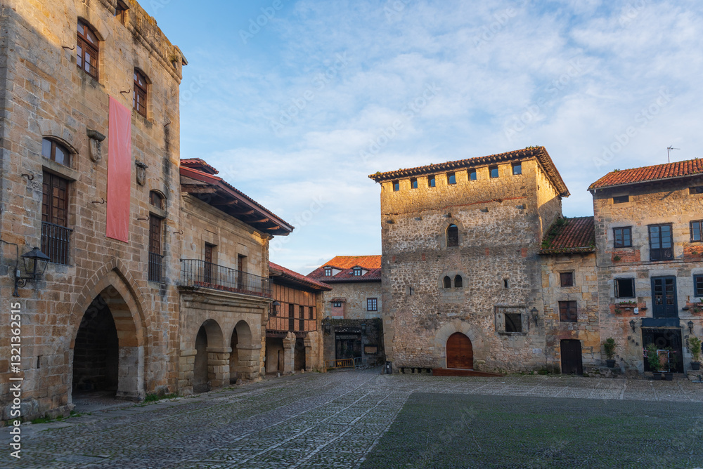 Fototapeta premium Santillana del Mar typical streets