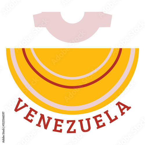 Venezuela food Icon: A graphic illustration showcasing a culinary delight from Venezuela, representing their flavorful food heritage.
