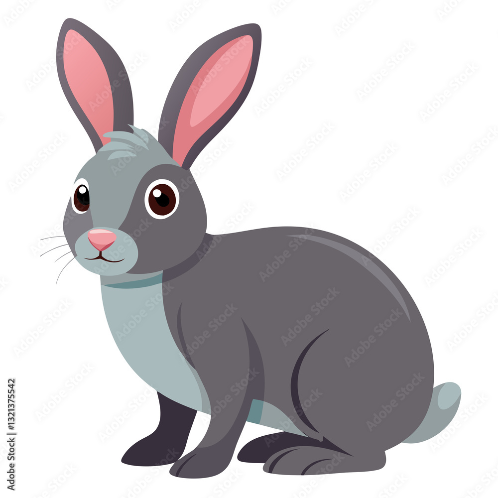 Obraz premium white rabbit isolated on white