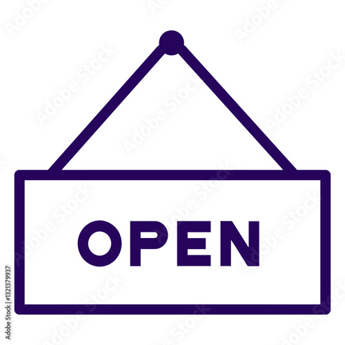 Open Sign: A welcoming sign featuring a simple yet elegant design with bold text, indicating that business is open.