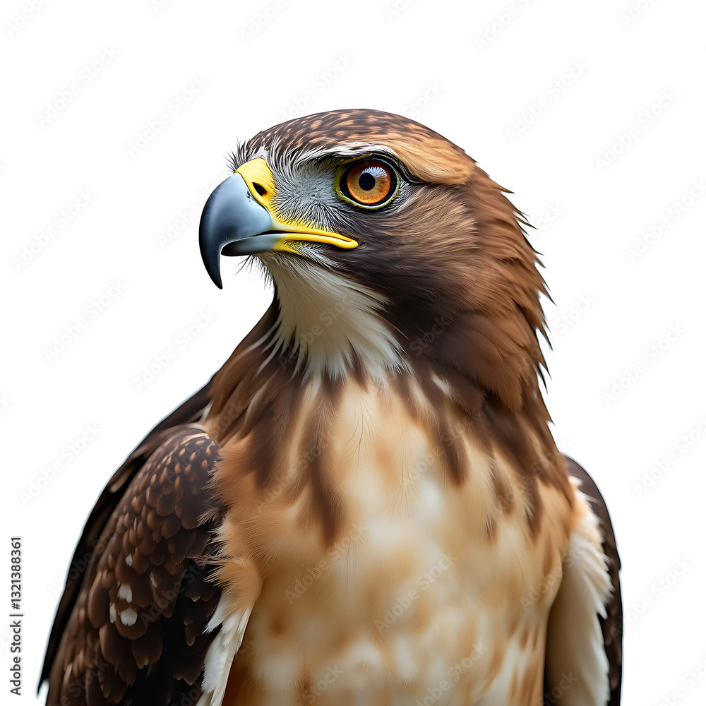 Naklejka premium golden eagle isolated on white background