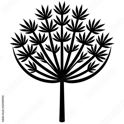 dill vector icon white background 