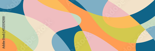 Wallpaper Mural Abstract background with hand drawn doodle lines art. Torontodigital.ca