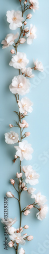 Spring flora vertical banner