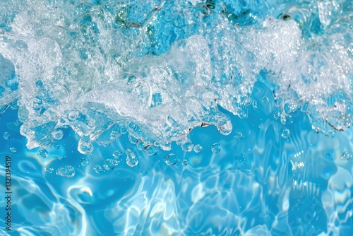 Close-up of water splashing in a pool