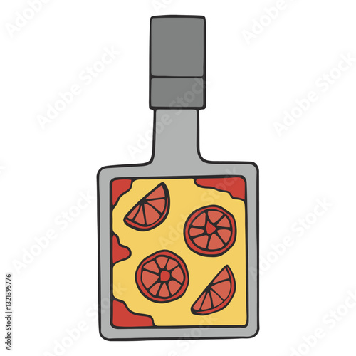 Exotic Cocktail: A vibrant cocktail artfully presented, its refreshing colors and enticing details evoking the zestful flavors of summer.