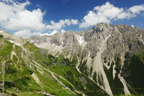 Muttekopfhütte cabin in the Austrian Alps, near Imst photo