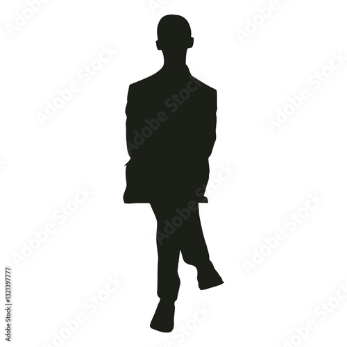 Contemplative Silhouette: A stoic individual is silhouetted, captured in a moment of thoughtful solitude