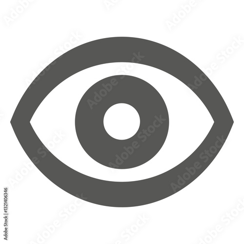 The Eye's Insight: A simplified, yet profoundly symbolic, visual representation of an eye, rendered with meticulous detail, designed to resonate with various contexts such as vision, observation.