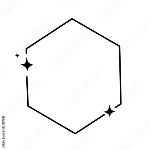 minimalistic shapes sparkling geometric