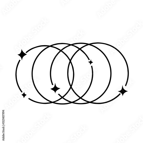 minimalistic shapes sparkling geometric