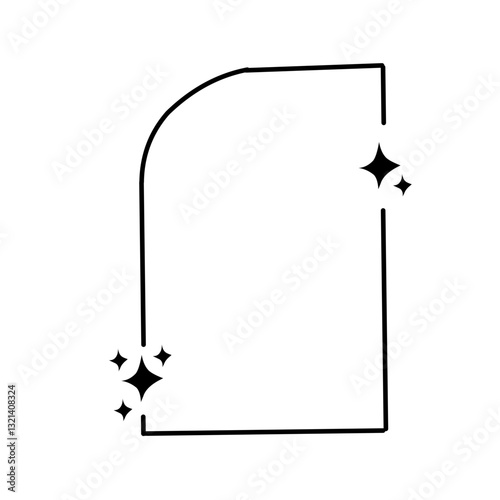 minimalistic shapes sparkling geometric