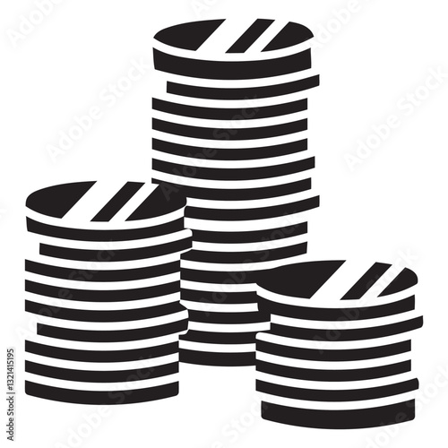 Pile of coins, financial prosperity and abundance