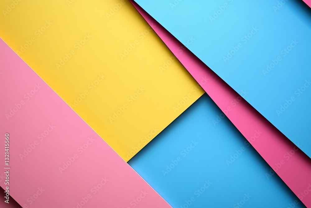 Abstract Colorful Geometric Background with Pink Blue Yellow Abstract Colorful Geometric Background with Pink Blue Yellow