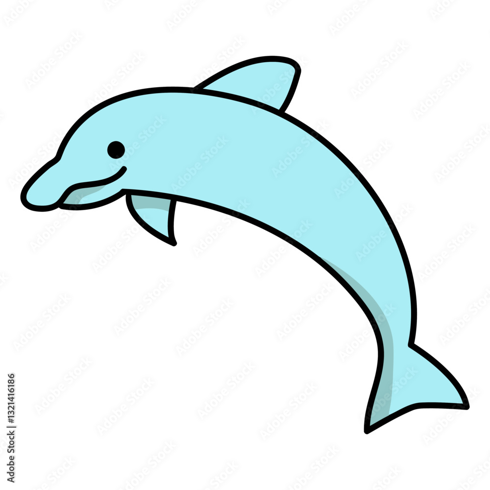 Fototapeta premium Dolphin's leap: The playful dolphin leaps, a symbol of joy, grace, and the mysteries of the sea.