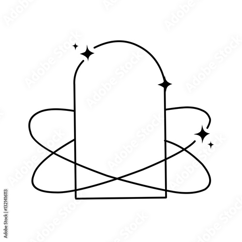 minimalistic shapes sparkling geometric