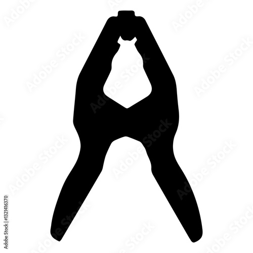 The Forceful Grip: A strong, monochrome illustration of a clamp, illustrating the tool's robust holding capability. 