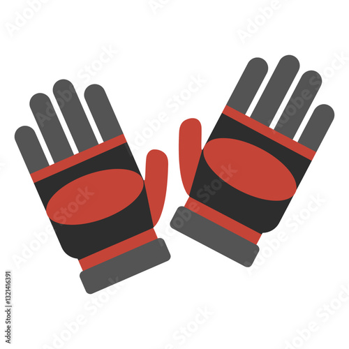 Protective Pair: A vibrant illustration showcases a pair of gloves, essential equipment for various activities requiring hand protection. The design prioritizes durability, function.