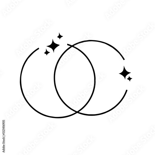 minimalistic shapes sparkling geometric