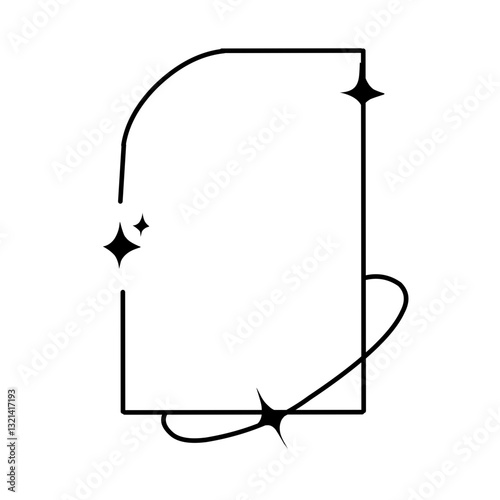 minimalistic shapes sparkling geometric