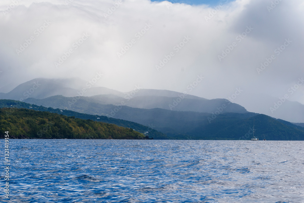 Rain on the mountains of Guadeloupe