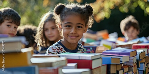 a book donation drive encouraging literacy.