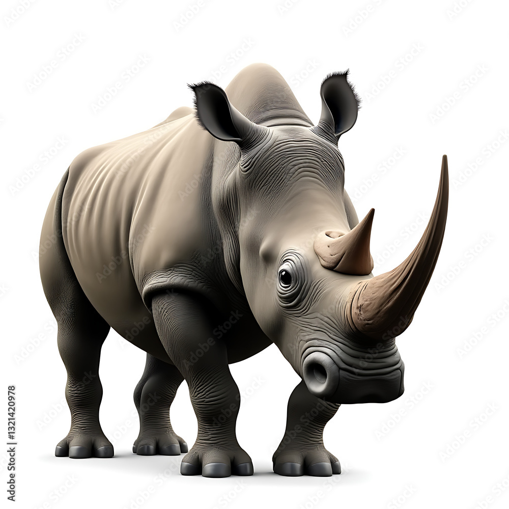 Obraz premium rhino isolated on white