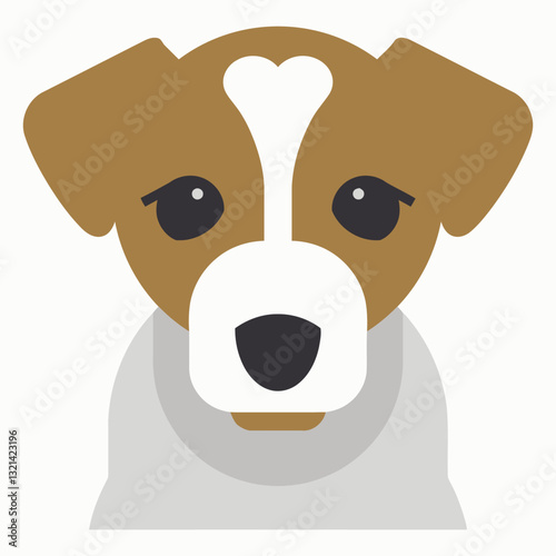 Playful Pup Portrait: A charming pup with a distinctive color palette and lovable demeanor, offering a moment of joy and innocence with its expressive eyes and cheerful spirit.