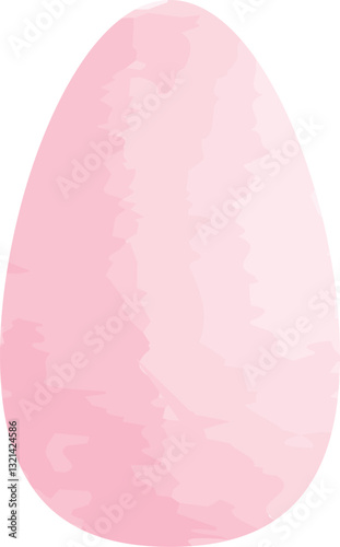 Pink watercolor easter egg. Creative easter vector illustration with egg in watercolor style. Modern posters for party decoration, holiday, advertising, branding, cover, postcard, sale