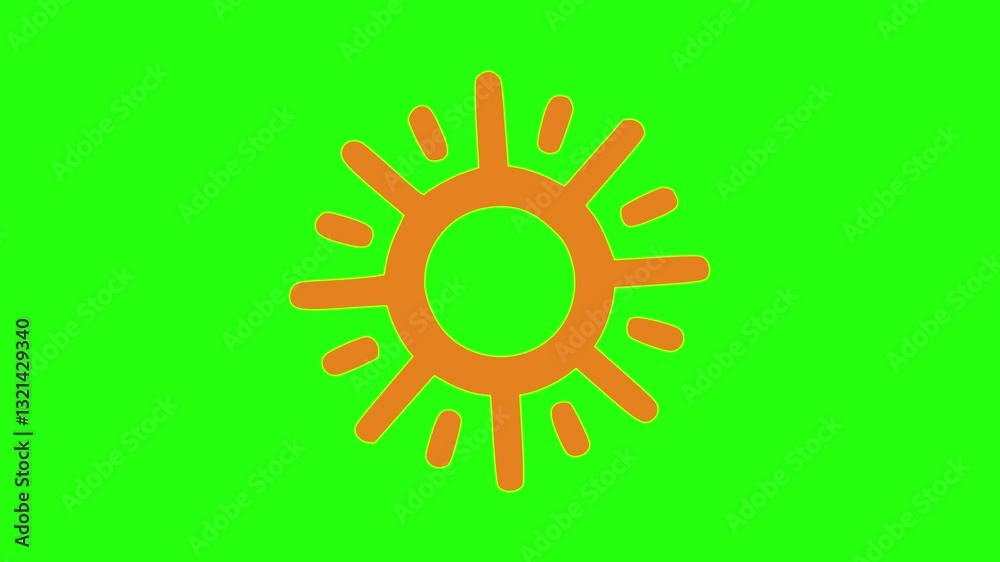 A vibrant floral sun vector design symbolizes summer nature