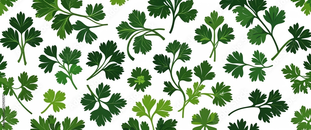 parsley pattern on white plain background digital abstract art work illustration design parsley pattern on white plain background digital abstract art work illustration design