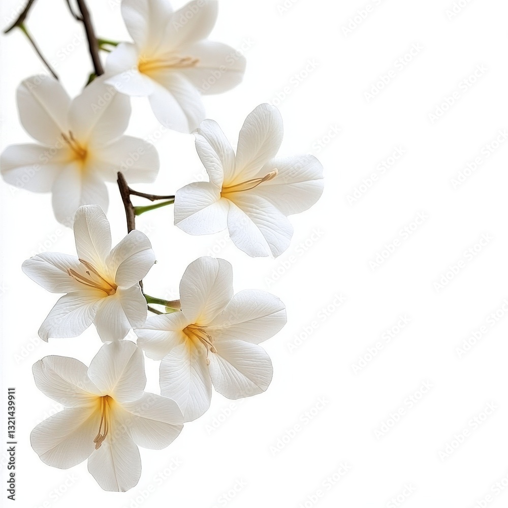 White flowers branch spring nature background design White flowers branch spring nature background design