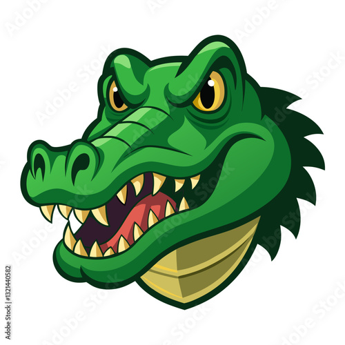 cartoon crocodile with a smile