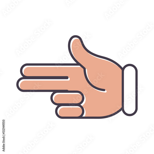 Gesture of Direction and Intent: A stylized hand gesture, fingers extended in a pointing or directional manner, conveying a clear sense of purpose or guidance.