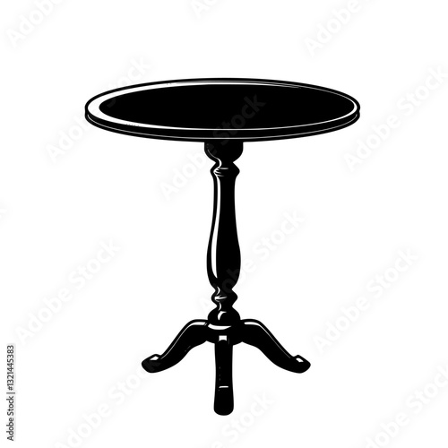 American Traditional Bar table, vectorized furniture, furniture piece