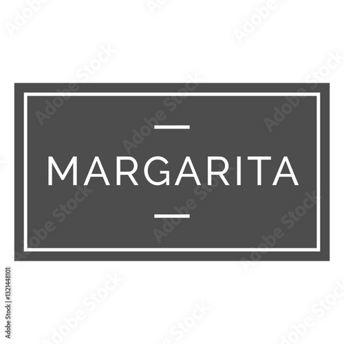 Margarita Sign: A stylish, minimalist sign prominently displays the word "Margarita," perfect for bars, restaurants, or any establishment serving this beloved cocktail.
