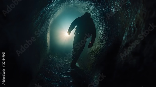 Daring Diver Navigates Treacherous Underwater Tunnel in Captivating