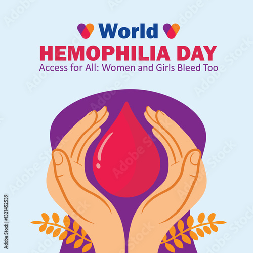 World Hemophilia Day. medical background design. vector illustration