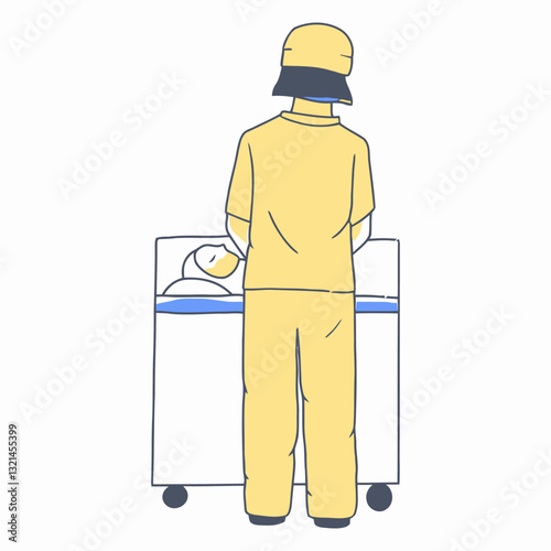 Caregiver's Compassion: A compassionate caregiver, dressed in a medical uniform, provides attentive care to a patient. The scene evokes a sense of trust, empathy, and the value of human connection.