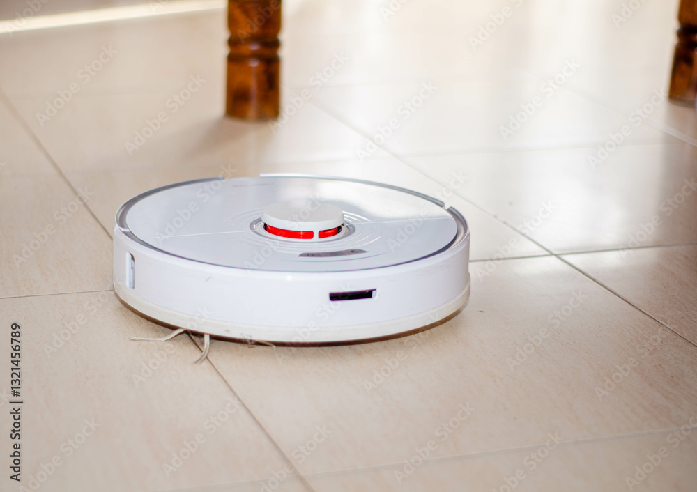 Smart Robot Vacuum in Action Cleaning with Precision Smart Robot Vacuum in Action Cleaning with Precision