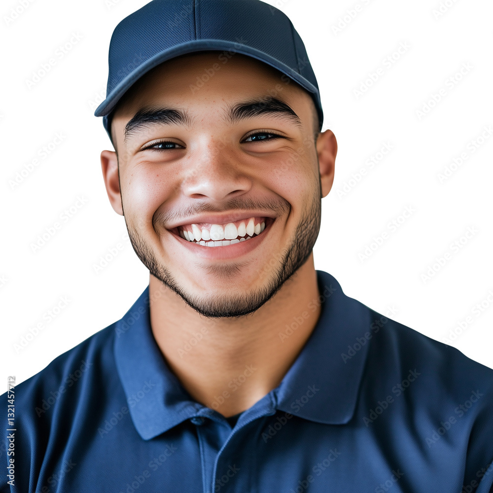 Smiling Delivery Worker Smiling Delivery Worker